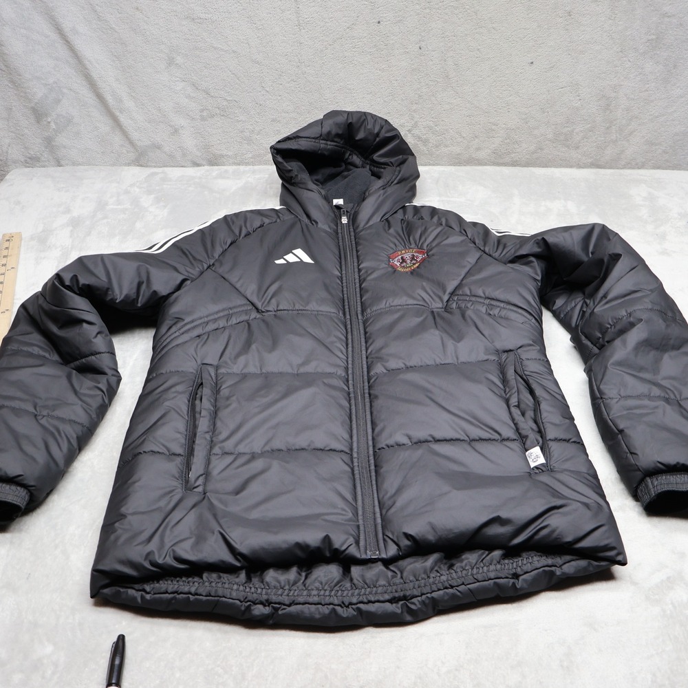 Adidas Jacket Mens Small Black Condivo 22 Winter Insulated Quilted Puffer LOGO